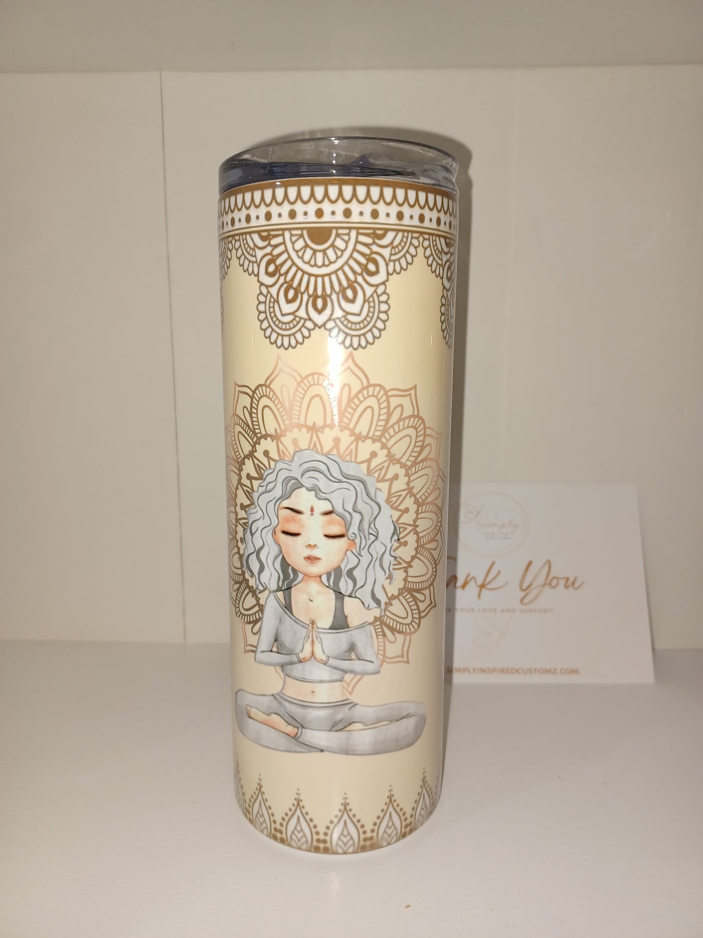 Sugar & Spice, Sage & Hood tumbler