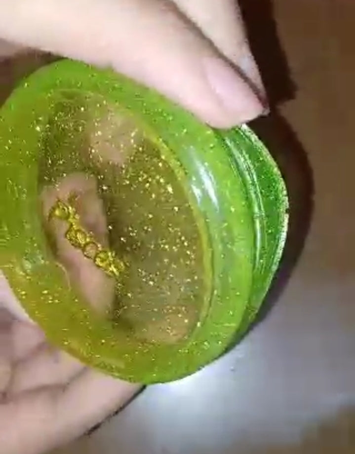 Green Pisces Resin Jar